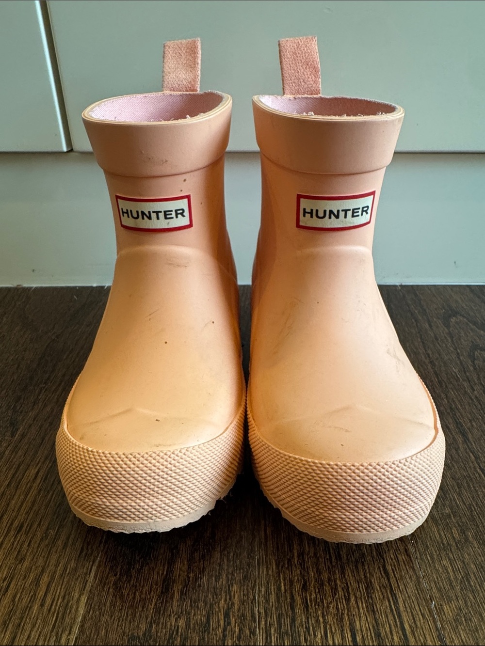 Hunter Kids First Play Rain Boots Azalea Pink Girls Size US 10/11